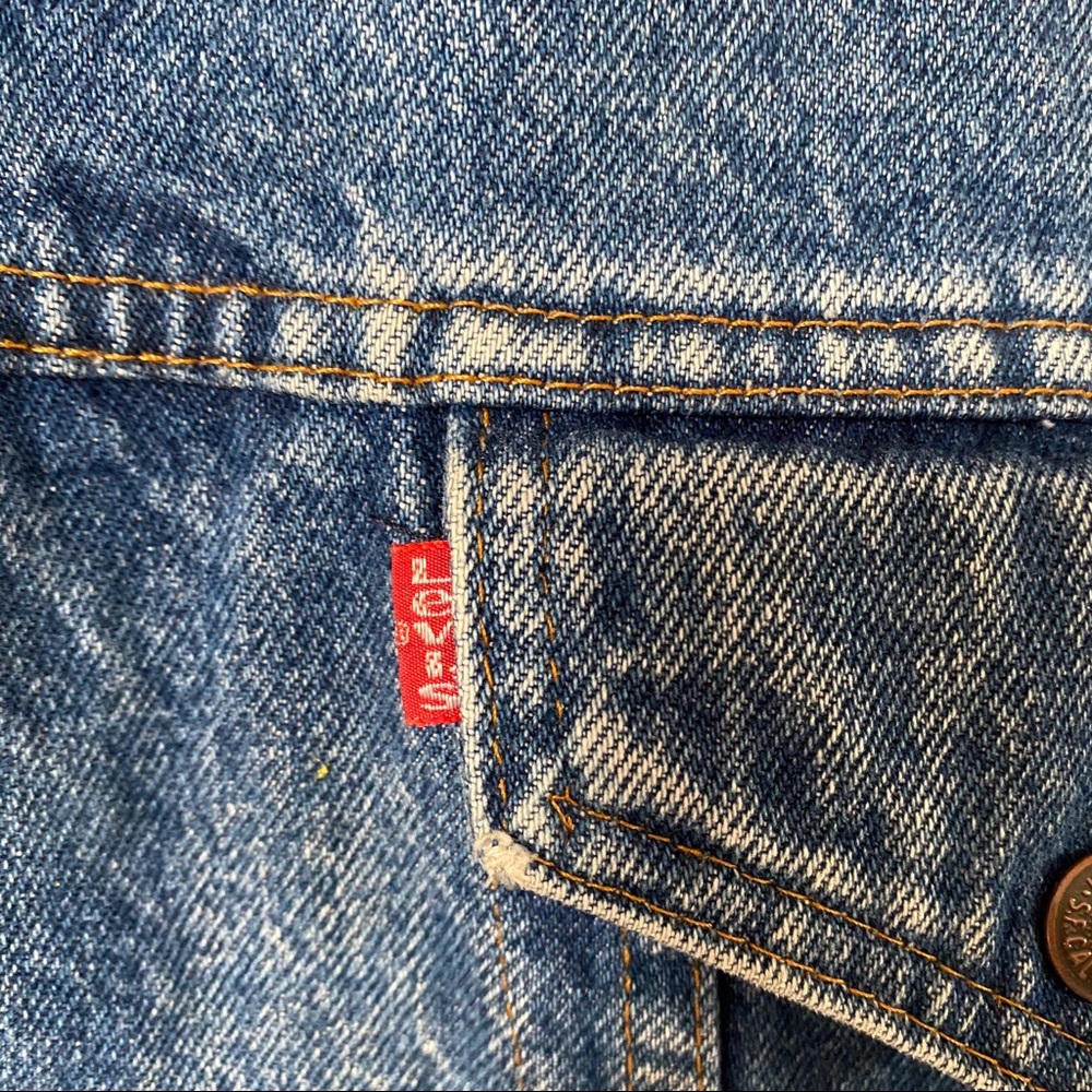 Vintage LEVIS Sherpa Lined Jean Jacket Unisex USA - Picture 14 of 14